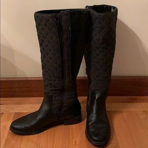 Aerosoles - Size 10 - Black leather/quilted boots